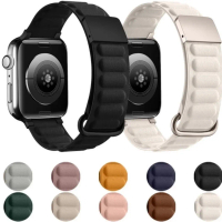 IWATCH ULTRA STRAP LEATHER MAGNETIC BUCKLE TALI IWATCH SE 9 8 7 6 5 4
