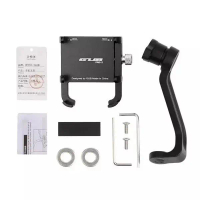 GUB P10 P30 Phone Holder HP Sepeda Motor Anti Getar Alumunium Alloy - GUB 2 PRO BASE, Hitam