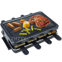 1300W Non Stick Electric BBQ Grill Smokeless Barbecue Machine Adjustable Household Electric Grill Ovens Cooking Tools