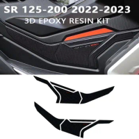 For Aprilia SR GT 125 SR GT 200 Accessories Tank Pad 3D Epoxy Resin Sticker Protection Kit