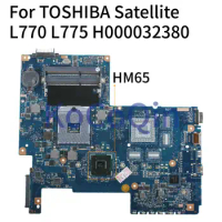 KoCoQin Laptop motherboard For TOSHIBA Satellite L770 L775 HM65 PGA989 Mainboard H000032380 PN 08N1-0NA1J00