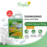 FreshA Pro Diswashing Jeruk Nipis Sabun Cuci Piring [5 L] isi 2 Pcs