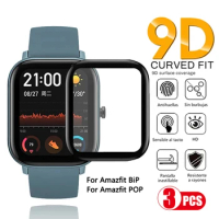 9D Tempered Soft Glass Watch Film For Amazfit GTR 2 2E 4 3 Pro BiP S Lite U 3 Pro Screen Protector Amazfit GTS 2 2E 3 4 Mini PoP