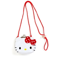 Hello Kitty 頭部 皮革 斜背包 KT 凱蒂貓 日貨 正版 授權 J00010117
