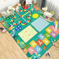 卡通爬爬地墊幼稚園益智運動遊戲墊子飛行棋跳房子地毯直供墊
