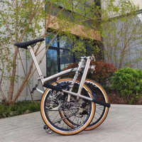 20 inch small wheel titanium alloy material frame folding bicycle / bike for woman