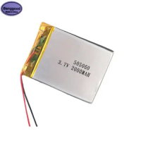 Banggood 3.7V 2000mAh 505060 055060 Lipo Polymer Lithium Rechargeable Li-ion Battery Cells For DVD PDA Cell Phone Tablet PC