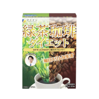 日本fine japan 綠茶咖啡速孅飲 30包/盒(日本境內版 平行輸入)