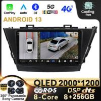 9“ Car Radio Android 13 For Toyota Prius Plus V Alpha 2012-2017 Multimedia Video Player Navigation Stereo GPS No 2Din 2 Din DVD
