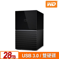 WD My Book Duo 28TB(14TBx2) 3.5吋雙硬碟儲存 WDBFBE0280JBK