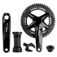 Bicycle Components Bike Crankset 11/12 Speed 130BCD 34/50T Chainring 170mm Crank Double Chainring Double Discs