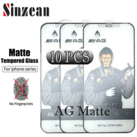 Anti-Dust Full Glue Covered AG Matte Gorilla Glass For IPHONE 15 14 Pro Max 13 12 Mini 11 XR XS Max 6s 78 Plus Tempered Glass