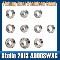 Fishing Reel Stainless Steel Ball Bearings Kit For Shimano Stella 2013 4000SWXG 03602 Spinning reels Bearing Kits