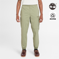 Timberland 男款灰綠色抗UV快乾可收納長褲|A5XG3590