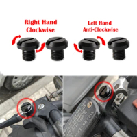 M10x1.25 Left-Hand / Right-Hand Thread Mirror Hole Plugs Cap For BMW DUCATI YAMAHA MT-07 FZ07 MT09 FZ09 Hypermotard 821 XSR900