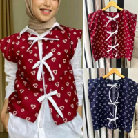 VEST BATIK JUMPUTAN, VEST PITA LUCU, VEST BATIK WANITA , ROMPI BATIK KEKINIAN