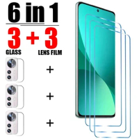 6-in-1 Protective Glass For Xiaomi Poco X5 X4 Pro 5G X3 Pro X3 NFC Camera Lens Film For Xiaomi Poco M4 M3 Pro 5G F4 F3 GT
