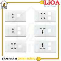 Mặt Ổ cắm điện âm tường LiOA(âm tường + lắp nổi) - Mặt ổ cắm điện và công tắc LiOA   - MITA