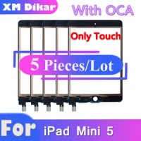 5 PCS New TouchScreen For iPad Mini 5 MINI5 A2126 A2124 A2133 A2125 Touch Glass Screen Digitizer Panel Accessories With OCA