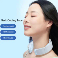 Summer Neck Cooling Tube Wearable Neck Cooler Reusable Ice Cold Ring Outdoor Heatstroke Prevention I