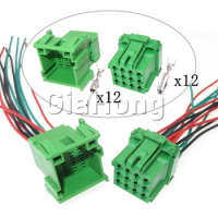 1 Set 12 Ways Starter 1-967627 8-968972-1 Automobile CD Player Electrical Socket 1-967627-1 Car Unsealed Wire Cable Connector