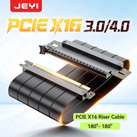 JEYI PCIe 4.0 x16 Extension Cable (16GT/s)GPU Riser for RTX 4090/4080 & RX 7900 XTX,Mining Rig/Verti