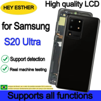 6.9'' Super AMOLED Replacement For Samsung S20 Ultra 5G SM-G988B/DS LCD Display Touch Screen with Back Glass