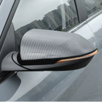 Carbon Fiber/ABS chrome Side Door Rearview Mirror Cover Trim Decoration for Hyundai Elantra 2021 Car Accessories
