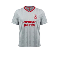 Retro 1987-1989 Third เสื้อฟุตบอลผู้ชาย สีเทา