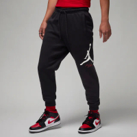 【NIKE 耐吉】長褲 Jordan Essentials Pants 男款 黑 紅 內刷毛 抽繩 縮口 褲子 喬丹(FD7346-010)