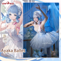 UWOWO Cosplay Genshin Impact Fanart Ayaka Ballet Dress Cosplay Costume