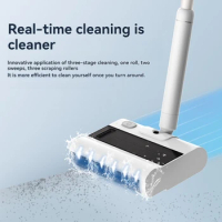 ECHOME Wireless Electric Mop Sweeping Mopping Integrated Wet and Dry Household Washing Machine Handheld Floor Scrubber Cleaning