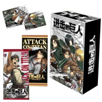 Japanese Anime Attack On Titan Game Collection Cards Bar Badge Shining Lomo SR SP Card Game Postcards Toy Fan Kids Boys Gifts