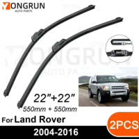 Car Front Windshield Wipers For Land Rover Discovery LR3 LR4 2004-2016 Wiper Blade Rubber 22"+22" Car Windshield Windscreen