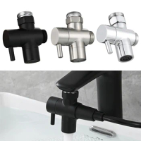 22mm 3 Way Faucet Diverter Valve Switch Faucet Adapter Shower Diverter Valve Faucet Connector For Bathroom Shower Kitchen Sink
