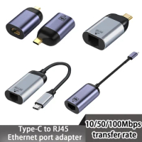 USB C Type C Ethernet USB C To RJ45 Network Card Lan Adapter 10/100Mbps for MacBook Pro Samsung Galaxy S9/S8/Note 9 Cable