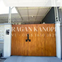 Pintu pagar minimalis terpasang / Pagar grc condwood murah