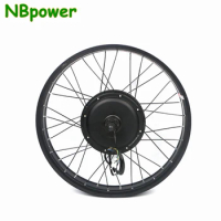 NBpower 170/190mm Dropout 48-96V 3000W 5000W Motor Wheel Fat Snow Bike Motor Wheel 20/24/26x4.0 Electric Fat Motor Wheel
