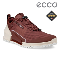 ECCO BIOM 2.0 W 健步透氣織物防水戶外運動鞋 女鞋 磚紅色/深酒紅