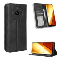 For OPPO Realme 11 5G Cover Luxury Flip Leather Wallet Magnetic Adsorption Case For Realme 11 5G OPPO Phone Bags