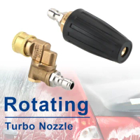 Rotary Pivoting Coupler Jet Sprayer Turbo Nozzles Sprayer For High Pressure Water Gun For Quick Connector