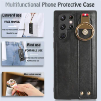For HUAWEI Mate X3 New Anti-Shock Business Leather Wristband Cover Case For Huawei MateX3 ALT-AL00 Non-Slip Protective Case