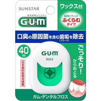 SUNSTAR GUM 護理牙線 膨脹牙線(含蠟) 40米 -10707-YL2607-245