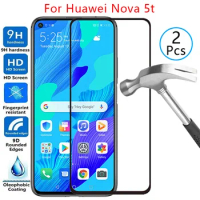 9d screen protector tempered glass case for huawei nova 5t cover on huawey huwei nova5t nov 5 t t5 protective phone coque bag 9h
