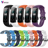 YAYUU Bracelet for Honor Band 5 Silicone Replacement Fitness Watch Strap Sports Wristband for Honor Band 4 Honor Band 5 Straps