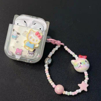 New Sanrio Hello Kitty Airpods Case For Airpods 1 2 3 Generaton Pro Pro2 Trendy Shell Cute Wireless Blutooth Cover For Airpods