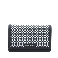 Givenchy Pandora FF Chaune Wallet Black White I15295C