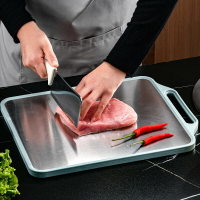 解凍板 導熱板 退冰板 家用加厚廚房雙面多功能菜板防霉抗菌解凍切菜板切水果肉類砧板『ZW5508』