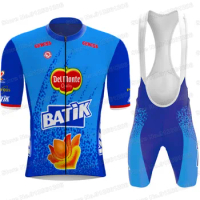 Batik cycling Jersey Set Retro Cycling Clothing Men Road Bike Shirt Suit Bicycle Bib Shorts MTB Maillot Ciclismo Ropa