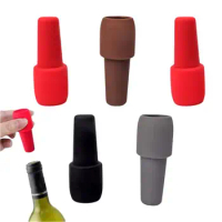Wine Bottle Stopper Reusable Silicone Wine Bottle Lid Leak Proof Wine Bottle Stoppers Wine Saver For Juice Beer Champagne
